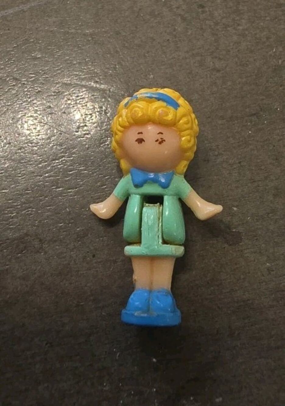 Bluebird 1990 VINTAGE Polly Pocket Pretty Hair MINI DOLL FIGURE Replacement 1"